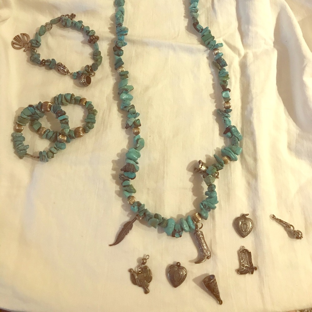 Brighton turquoise necklace with additional pieces